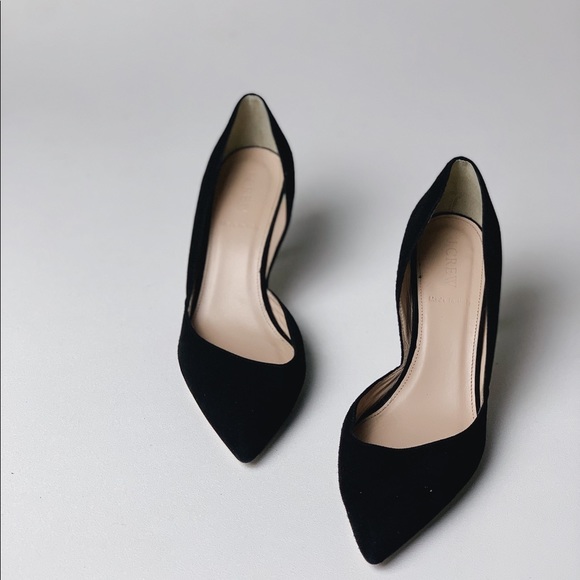 J. Crew Shoes - J. CREW Colette Asymmetric D’Orsay Suede Pump